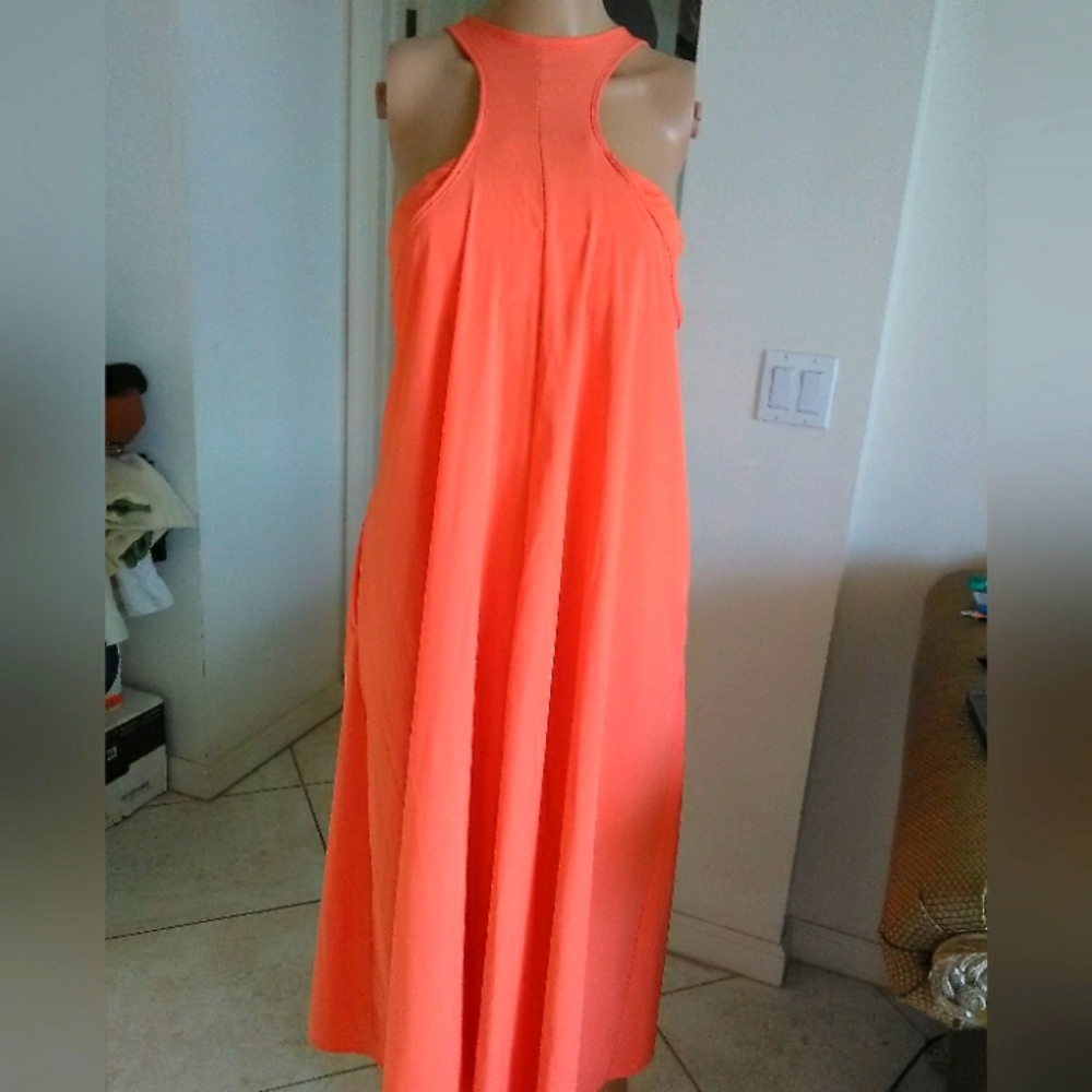 BOUTIQUE STYLE MAXI DRESS SOFT LEISURE STRETCH SPORTBRA IN BUST AREA SZ.XL